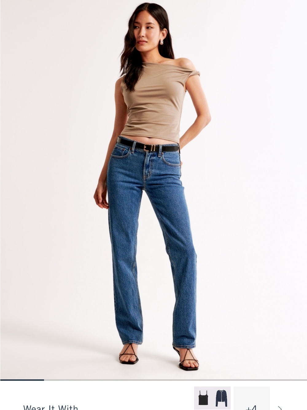 Abercrombie & Fitch Straight-Leg Jeans in Medium Blue Wash